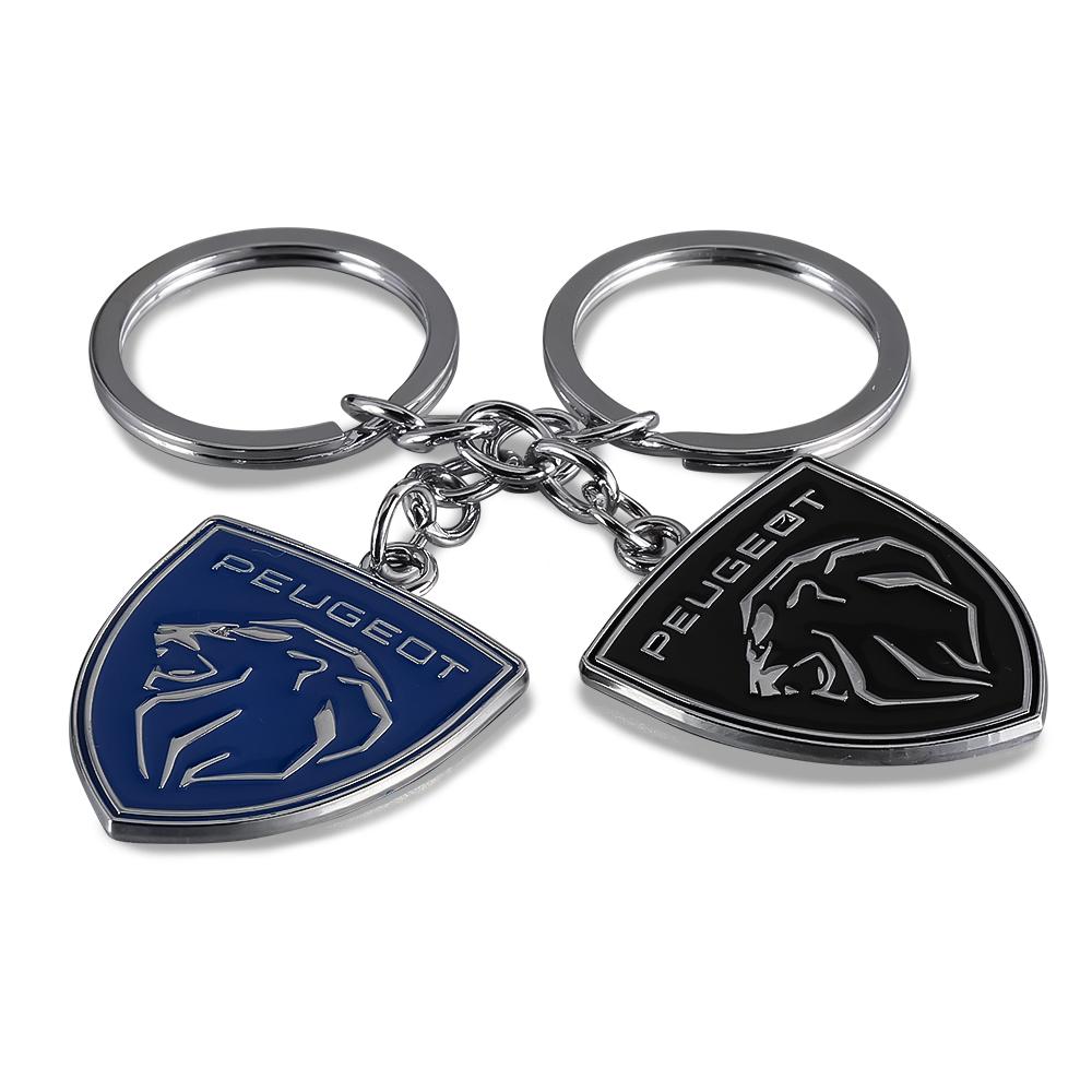 2026 Hot Car Sticker Car Key Holder Keychain Pendants Keyring For Peugeot 206 208 3008 308 207 508 107 307 4008 Auto Keychains D