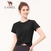 Camel Женская дышащая футболка с круглым вырезом и коротким рукавом