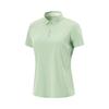 Fitness Series Simple Solid Color Loose Fit Short Sleeve Polo Shirt Women Tops Sheep-Fat-Green APLV016-4