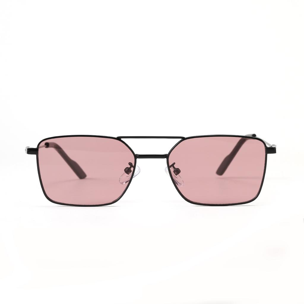 Очки 30010 Летняя оправа Marine Sheet Square Double Beam Солнцезащитные очки, разноцветные плоские стекла