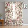 Paris Vintage Eiffel Tower Sheer Curtain For Living Room Bedroom Voile Curtains For Window Organza Curtains Party Tulle Drapes