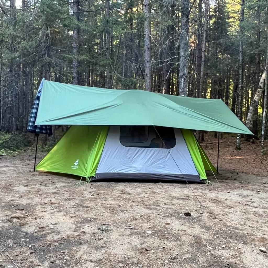 Azarxis Водонепроницаемый брезентовый тент для кемпинга Легкий тент от солнца Защита от ультрафиолета Тепловой укрытие от солнца Чехол для автомобиля Портативный компактный барбекю