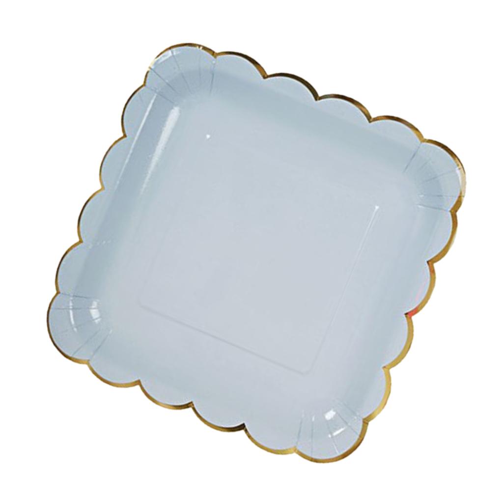 8 шт. Штампованная одноразовая посуда С Днем Рождения Декор для вечеринки Детская свадьба день рождения Одноразовая посуда Бумажная тарелка