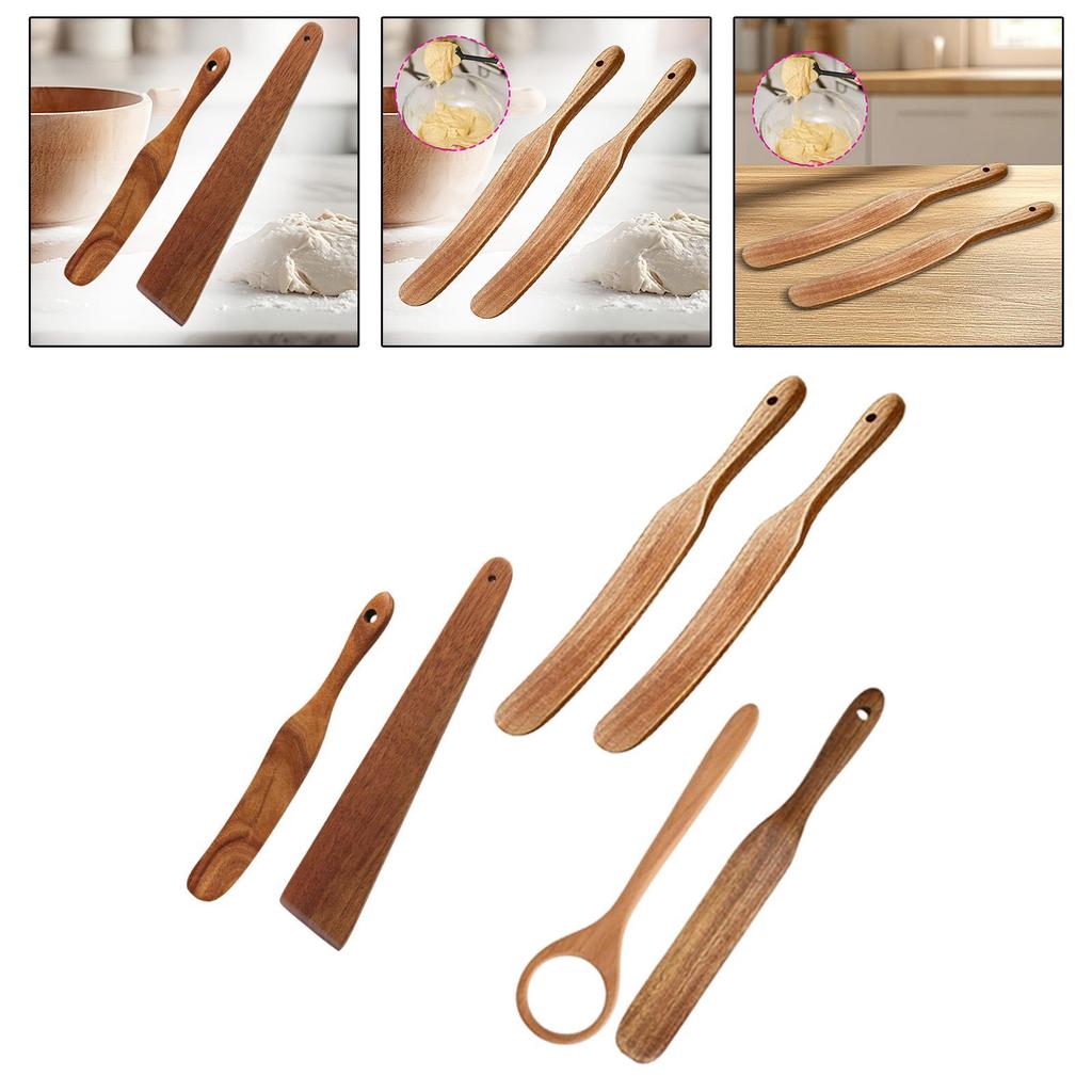 Замешивание хлеба на закваске Спула плоская деревянная лопатка для переворачивания, сервировки, перемешивания