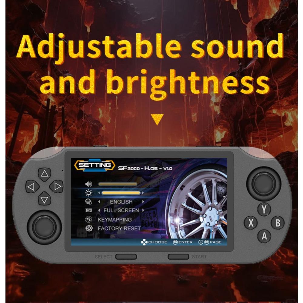 SF3000 портативная игровая консоль беспроводная ретро игровая консоль 4,5-дюймовый IPS экран игровая консоль 64G встроенная память 20000+ игр