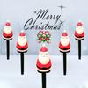 Solar Pathway Light Outdoor Waterproof Candy Ground Light Garden Landscape Christmas Holiday Decoration Santa Claus Lawn Lamp