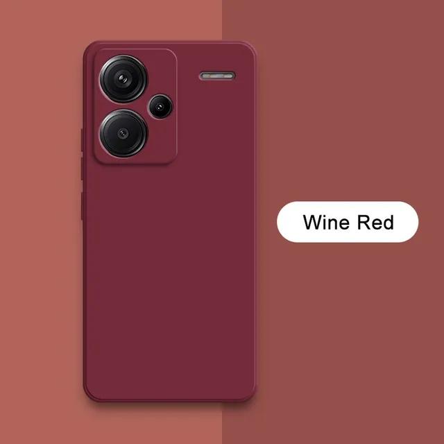 Жидкий силиконовый чехол для телефона Xiaomi Redmi Note 13 Pro Plus 360 Camera Защитная мягкая задняя крышка RedmiNote13 13Pro Сумки