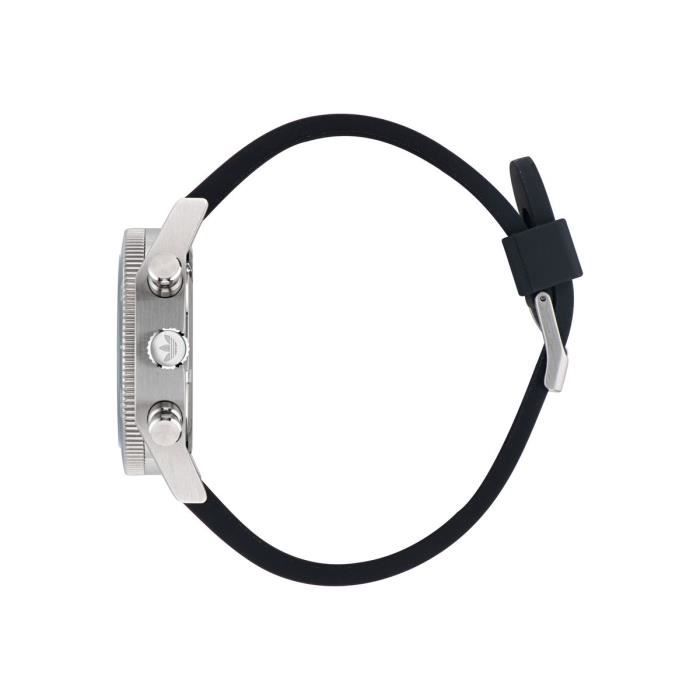 Montre Adidas Originals - Mixte - AOFH23005 - Noir Silicone - 43mm - 10 bar
