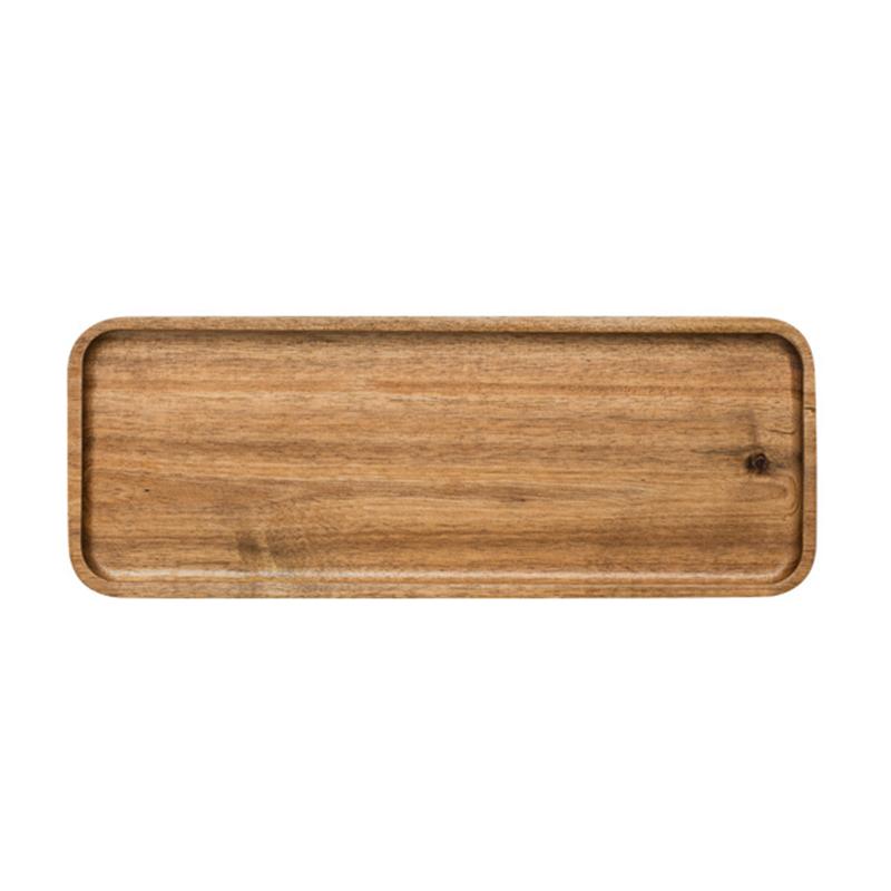 Модный деревянный сервировочный поднос Деревянное сервировочное блюдо Поднос для завтрака