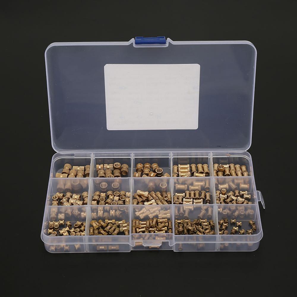 330pcs M2 M3 M4 M5 Knurled Insert Nuts Heat Set Inserts for Plastic and 3D Printing Components