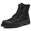 Fashion Classic Men's Genuine Leather Boots Trend High Top Shoes Handsome Knight Boots Men's Casual Short Boots Winter Cotton Shoes