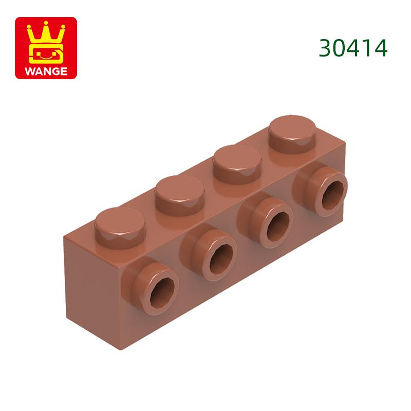 Нетоксичный 63 шт./лот 30414 Модифицированный 1x4 с шипами сбоку Цветные детали MOC Аксессуары Совместимые с Кирпичиками DIY Детская игрушка Конструктор