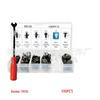 350pcs Automotive Trim Panel Snap-in Fasteners for Honda, Toyota, Mazda, Ford, Buick