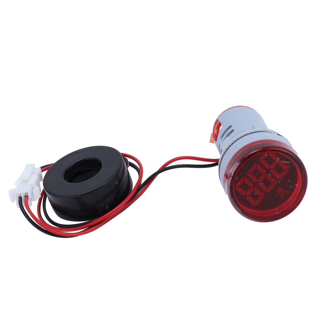 Digital Current Meter Ammeter Signal Indicator Lamp Light AC 220V AD16‑22DSA