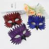 Leather Costume Party Mask Owl Shape Bird Beak Mask Creative Feather Mask  Costume Party