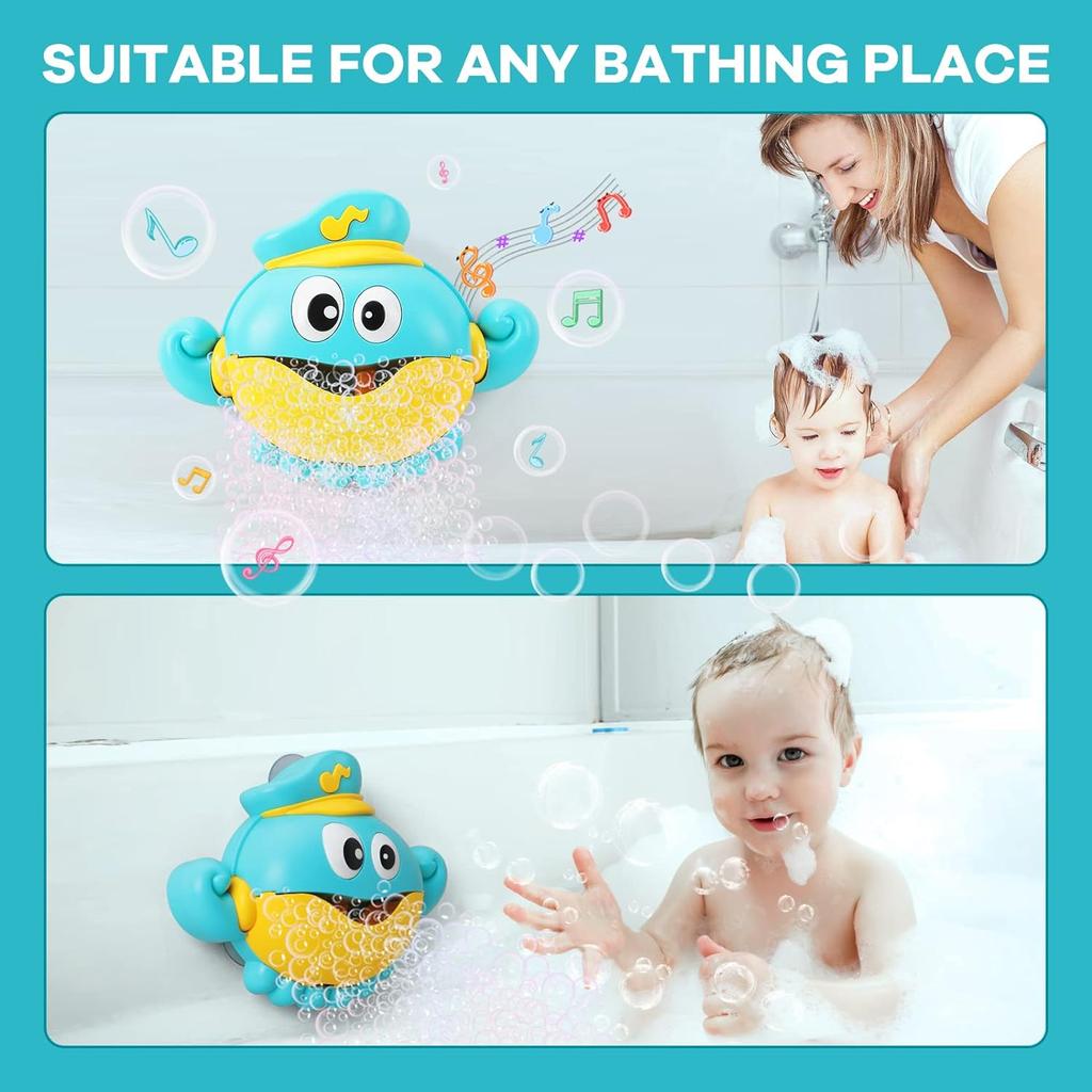 Игрушка для ванной, детская игрушка для ванны, машина для пузырей с музыкой, автоматическая машина для изготовления пузырей в виде осьминога, игрушка для ванны для детей от 18 месяцев и старше