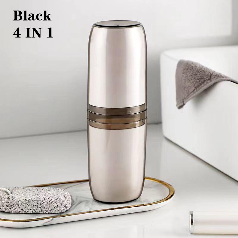 Коробка для хранения зубных щеток на 2/4 стакана, портативный стакан для полоскания рта, коробка для хранения зубной пасты, дорожные туалетные принадлежности, портативный стакан для зубной щетки