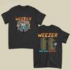 Weezer Indie Rock Roadtrip Tour Подарок для фаната Унисекс футболка с двусторонним принтом