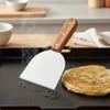 Универсальная сковорода-гриль Teppanyaki с ручкой из дерева, устойчивая к ржавчине, для шеф-поваров, для гриля, для использования на открытом воздухе