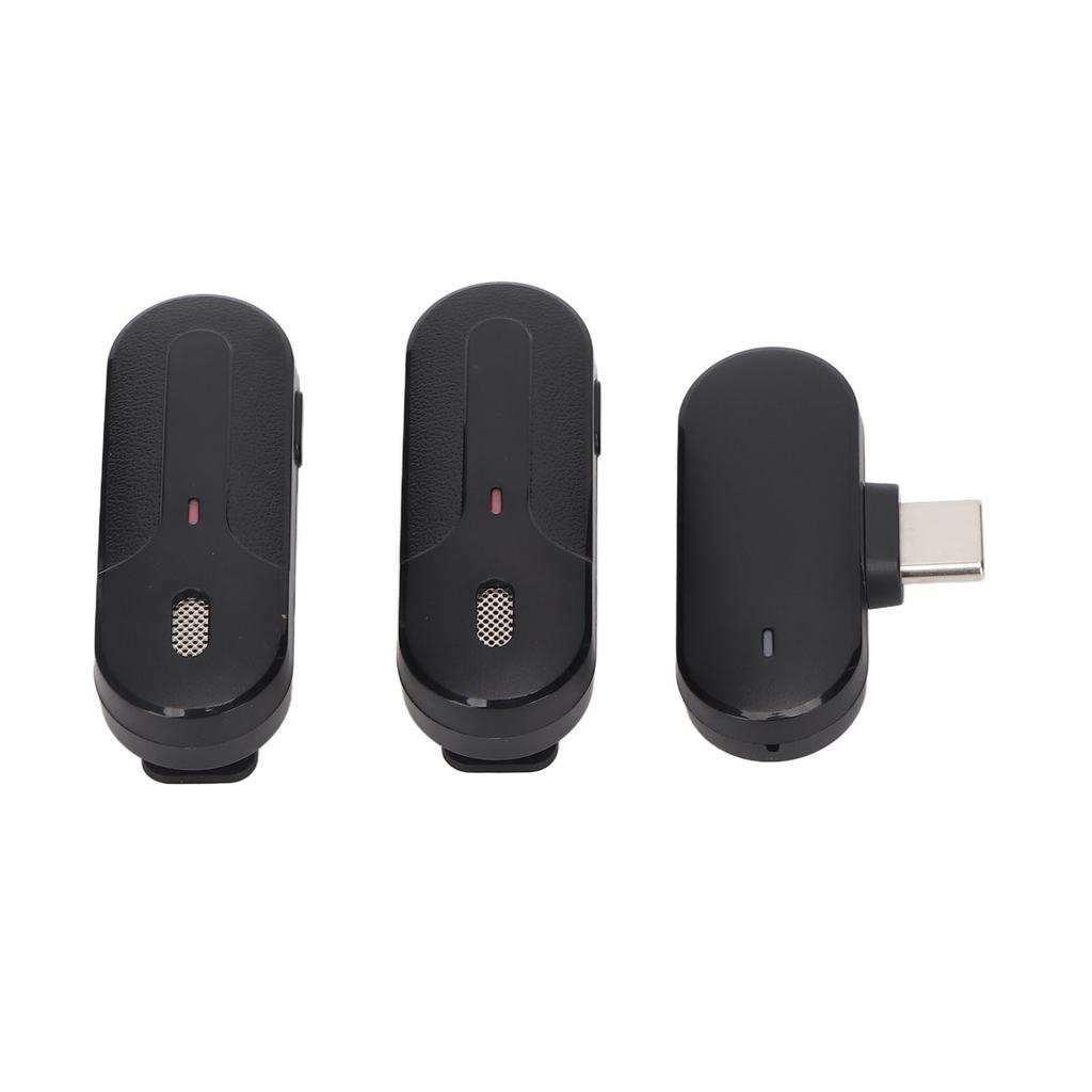 2.4G беспроводной петличный микрофон с шумоподавлением 1 из 2 Type C мини беспроводной петличный микрофон с клипсой