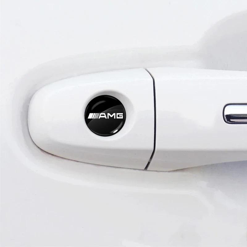 Наклейки на замочную скважину автомобильного замка Защита дверного замка Автомобильные наклейки для Mercedes Benz W117 W176 W177 W205 204 W213 W253 W156 W218 W166 CLA