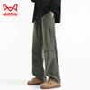 Мужские повседневные брюки Мао Жэнь прямого кроя, рабочая одежда
