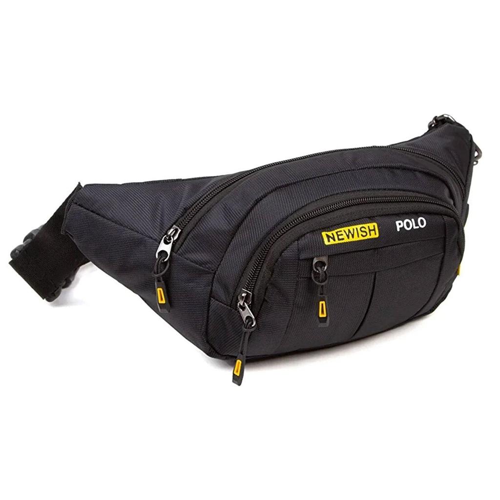 Lederax Fashion Men Women Waist Bag Casual Purse Large Phone Belt Bag Pouch Outdoor Travel Phone Bag Hip Bags