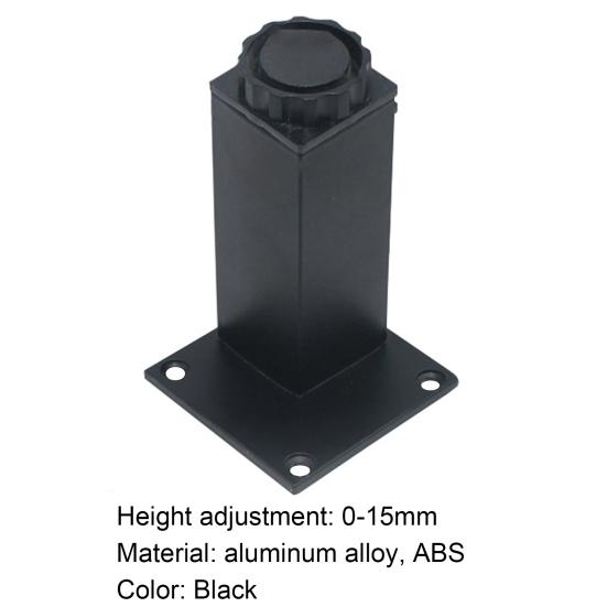 Сверхмощные антикоррозийные ножки шкафа из алюминиевого сплава, регулируемая высота, квадратная мебельная ножка, шкаф