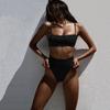 Women's Bikini High Waisted  Two Piece Swimsuit Sling Swimwear