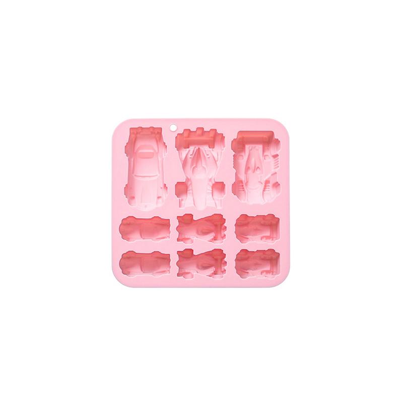 3D Racing Car Silicone Mold - 9-Cavity Jello, Chocolate, DIY Baking Tools For Kids - Ideal For Chocolate Cakes Decor, Desserts