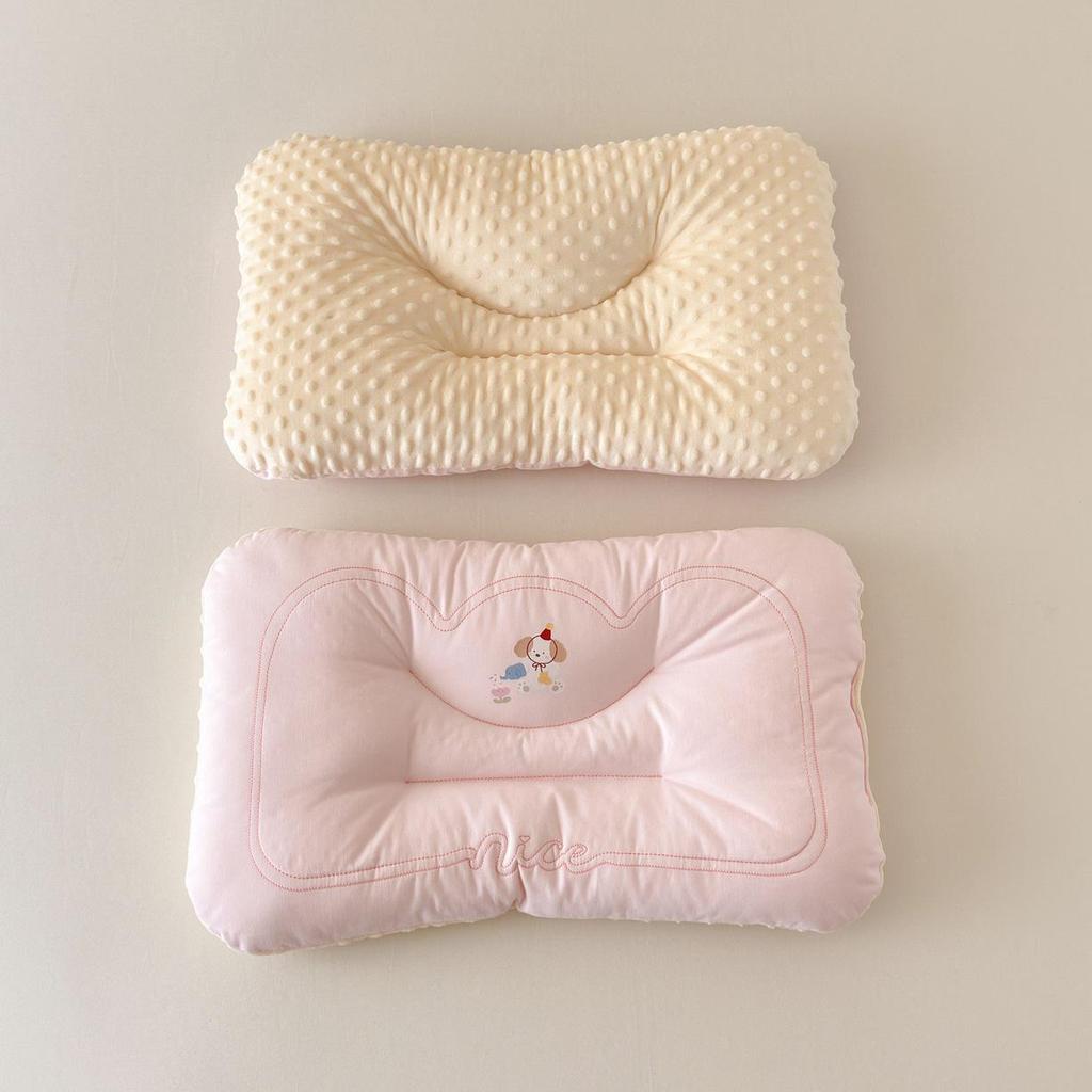 Dual-Use Cotton Velvet Pillow Core for Babies - Warm and Cool Comfort