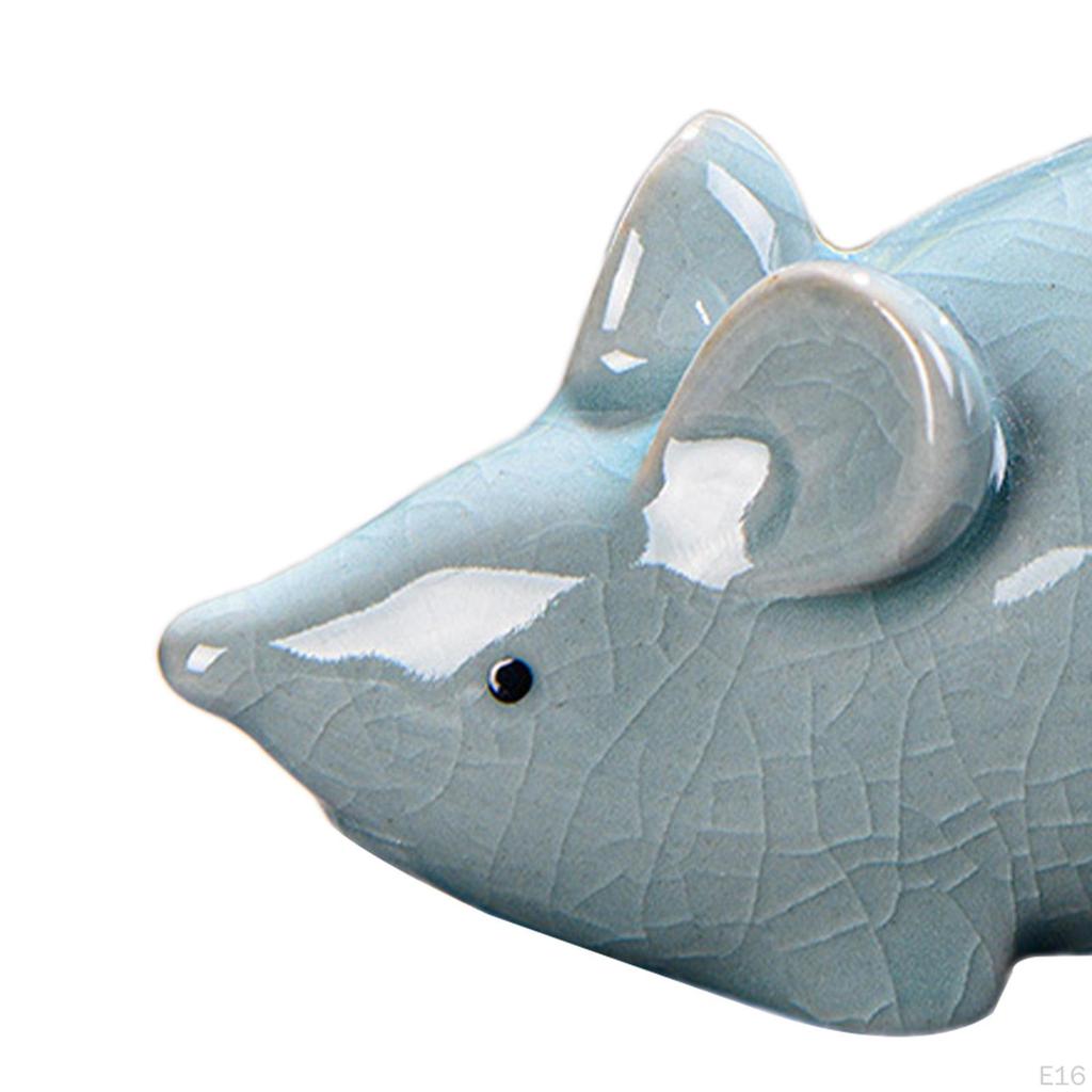 Керамическая коллекция чайных фигурок для домашнего декора