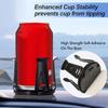 1Pc Black Car Beverage Holder Adhesive Cup Storage Rack Bottle Holder Multifunction Drink Rack Auto Interior Accessories