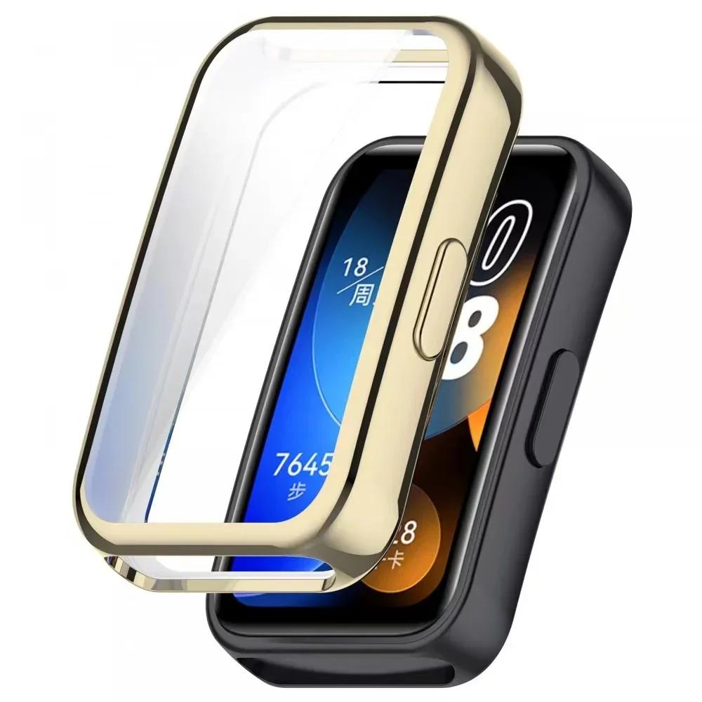Мягкий чехол из ТПУ для Huawei Band 10 Аксессуары Бампер Умные часы Защитный корпус со всех сторон Для Huawei Band 8 9 10 Защитная крышка экрана