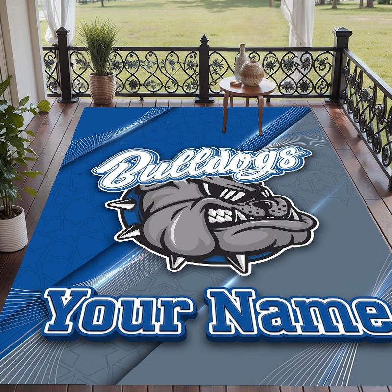 Custom Text Printed Rug Canterbury-Bankstown Bulldogs Non Slip Floor Carpet For Home Room Decor