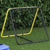 Adjustable Double-sided Football Rebound Net Yellow and Black