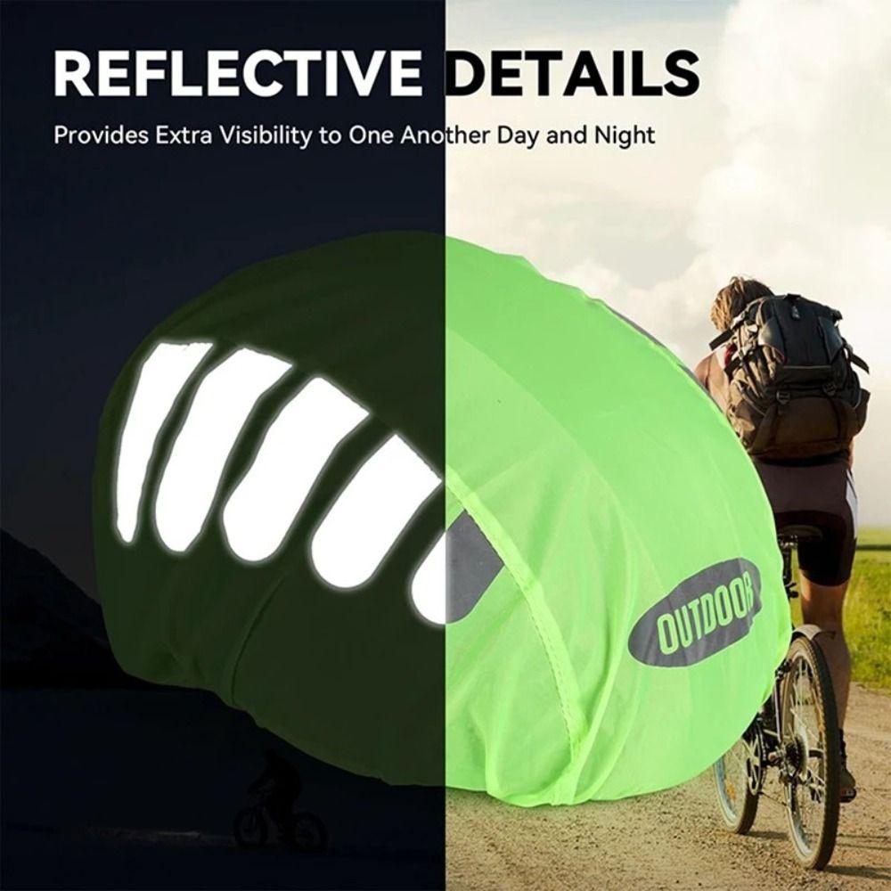 Чехол для велосипедного шлема со светоотражающей полосой, водонепроницаемый защитный чехол для шлема, экипировка для езды на велосипеде