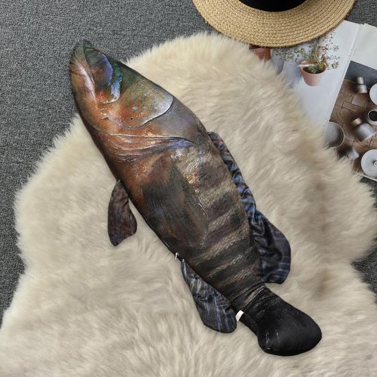 Имитация морской рыбы, плюшевая игрушка, скумбрия, щука, тунец, лосось, плюшевая кукла, спальная подушка, украшение для дома, дети, взрослые, подарок на день рождения, Рождественский подарок