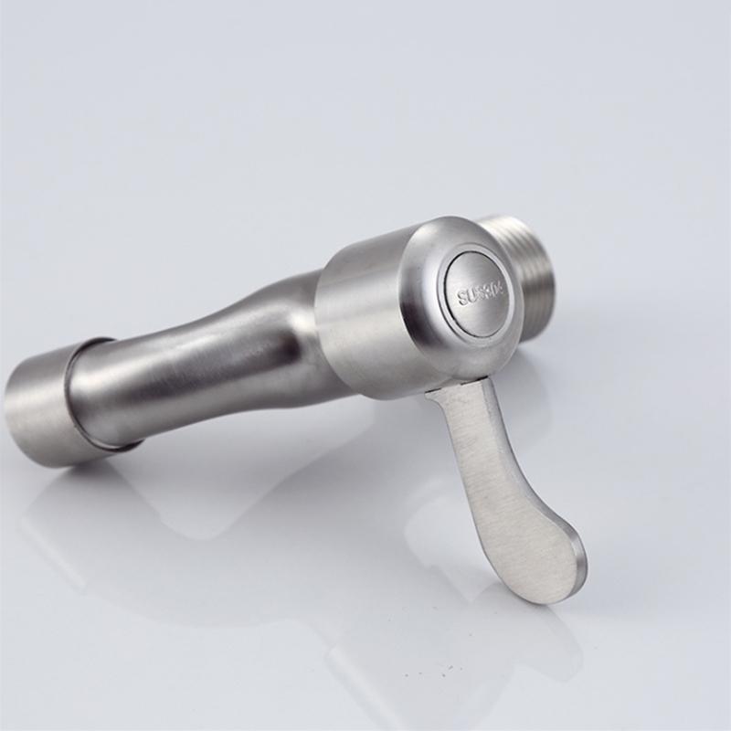 Современный Модный 304 Нержавеющая Сталь 3/4' Быстрооткрывающийся Удлиненный Кран с Креативной Ручкой для Сада Стиральной Машины Кран Холодной Воды