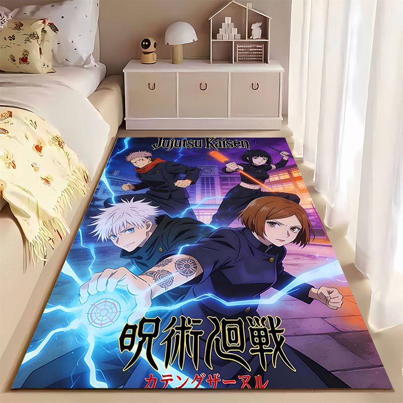 Jujutsu Kaisen Anime Design Carpet suitable as a non-slip mat for the living room or bedroom sofa