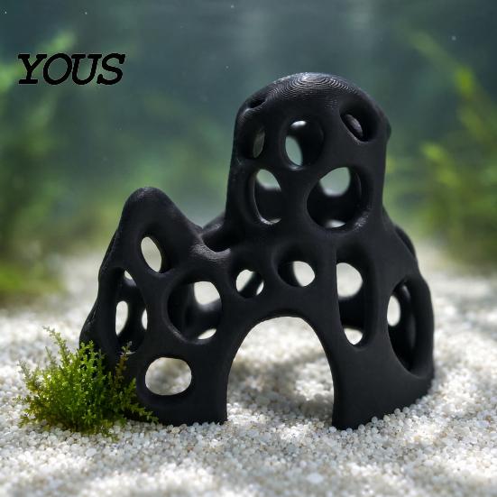 Укрытие для рыбы Бетта, 3D-пещера для креветок в аквариуме, Полый резервуар-укрытие, Декор с матовой текстурой, Безопасное для укрытия, отдыха, Аксессуары, Стресс