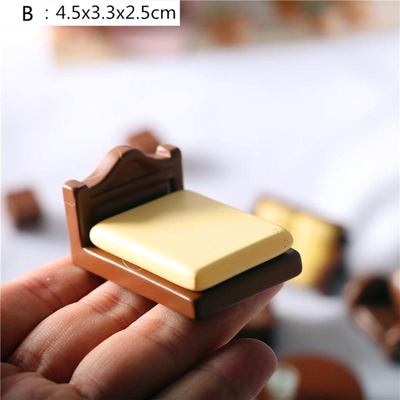 1/12 кукольный домик Мини Деревянный Табурет Моделирование Стул Мебель Модель Игрушки