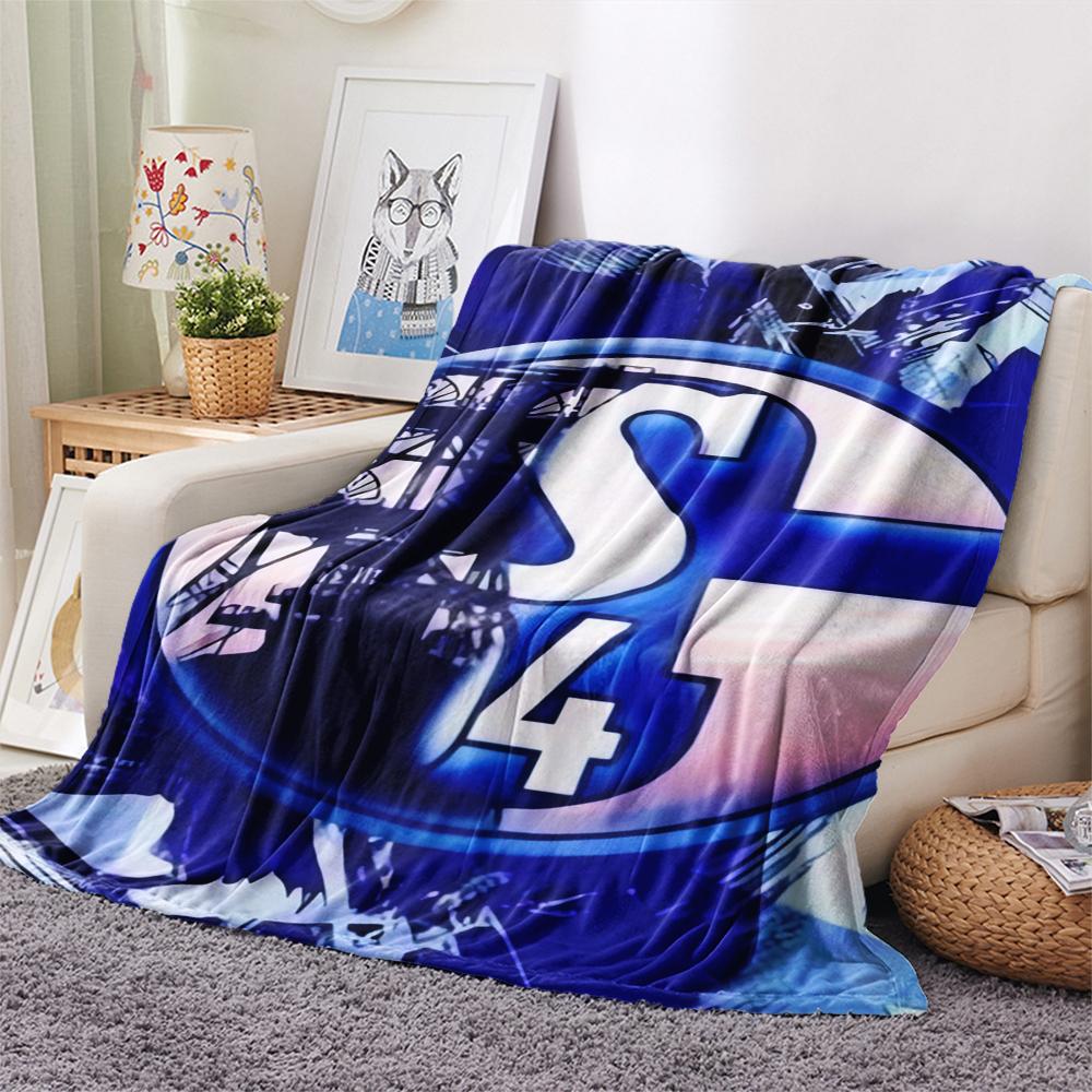 1PC Schalke 04 Print Flannel Blanket, High quality Comfortable for All Seasons, Home Decor, Warmth and Comfort, Perfect for Christmas Gifts147