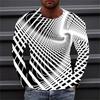 Men's T Shirt Tee Graphic Gradient Crew Neck Clothing Apparel 3D Print Outdoor Daily Long Sleeve Print Fashion Designer Vintage