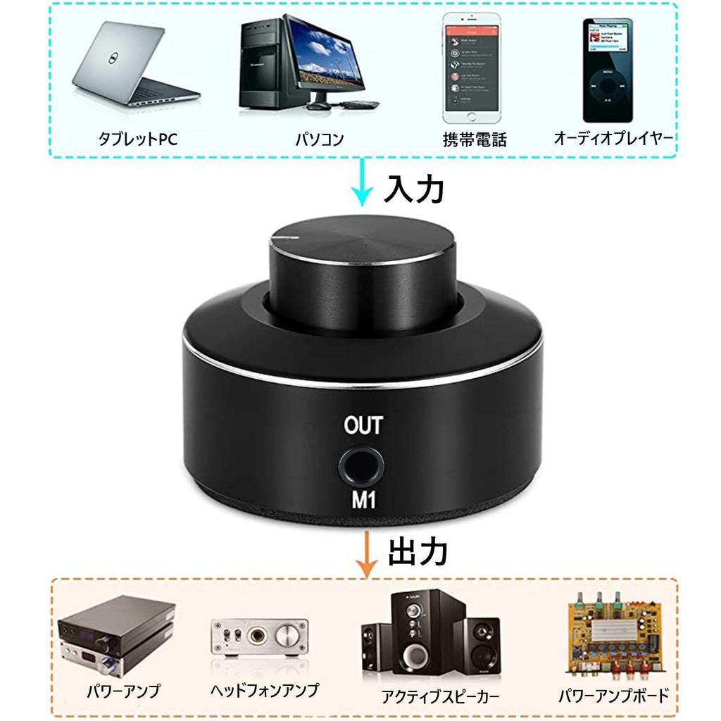 Регулятор громкости KGUSS M1 с выходом 3,5 мм, не требует питания, совместим с ПК-колонками, усилителями, мобильными телефонами и CD-плеерами,