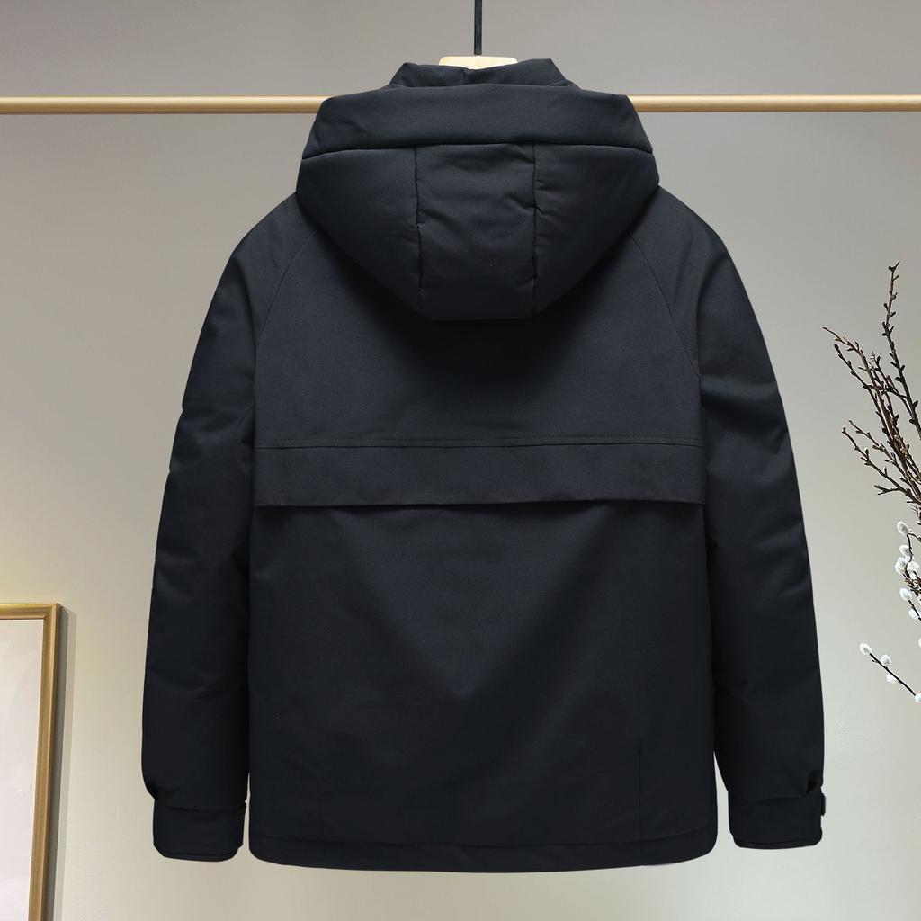 Унисекс Спортивная Уличная Куртка с Капюшоном и Теплой Хлопковой Подкладкой