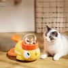 Кормушки для собак Товары Интеллект питомца Упражнения Мультяшная форма маленького желтого утенка Интерактивная игрушка для собак Противоскользящая конструкция Игрушки
