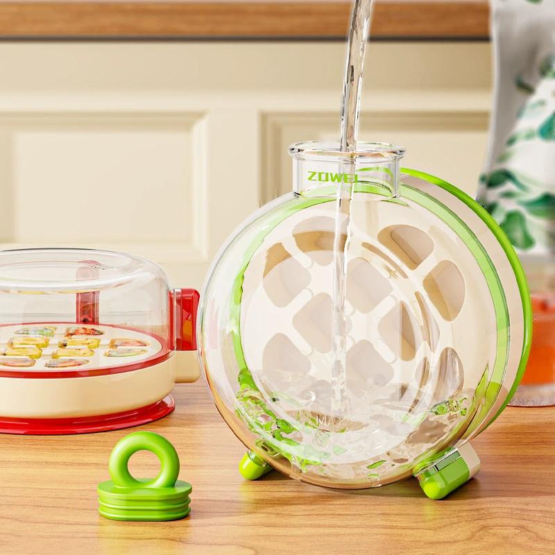 2 в 1 форма для льда с соломинкой, силиконовая бутылка для воды для льда, ледогенератор без касания для морозильной камеры, летний пищевой кувшин для льда