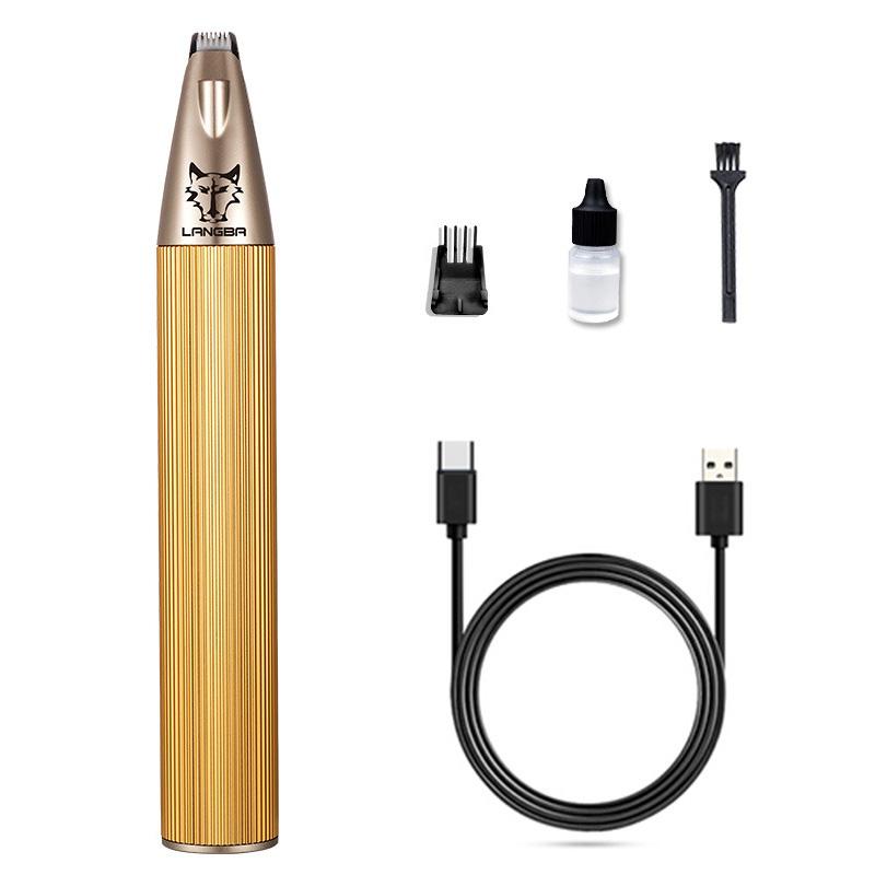 Машинка для стрижки домашних животных из алюминиевого сплава, перезаряжаемая машинка для стрижки волос на ногах для собак/кошек, электрическая машинка для стрижки волос