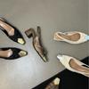 Французские босоножки премиум-класса Bag Head Туфли Fairy Shoes Кожаные вечерние туфли на высоком каблуке